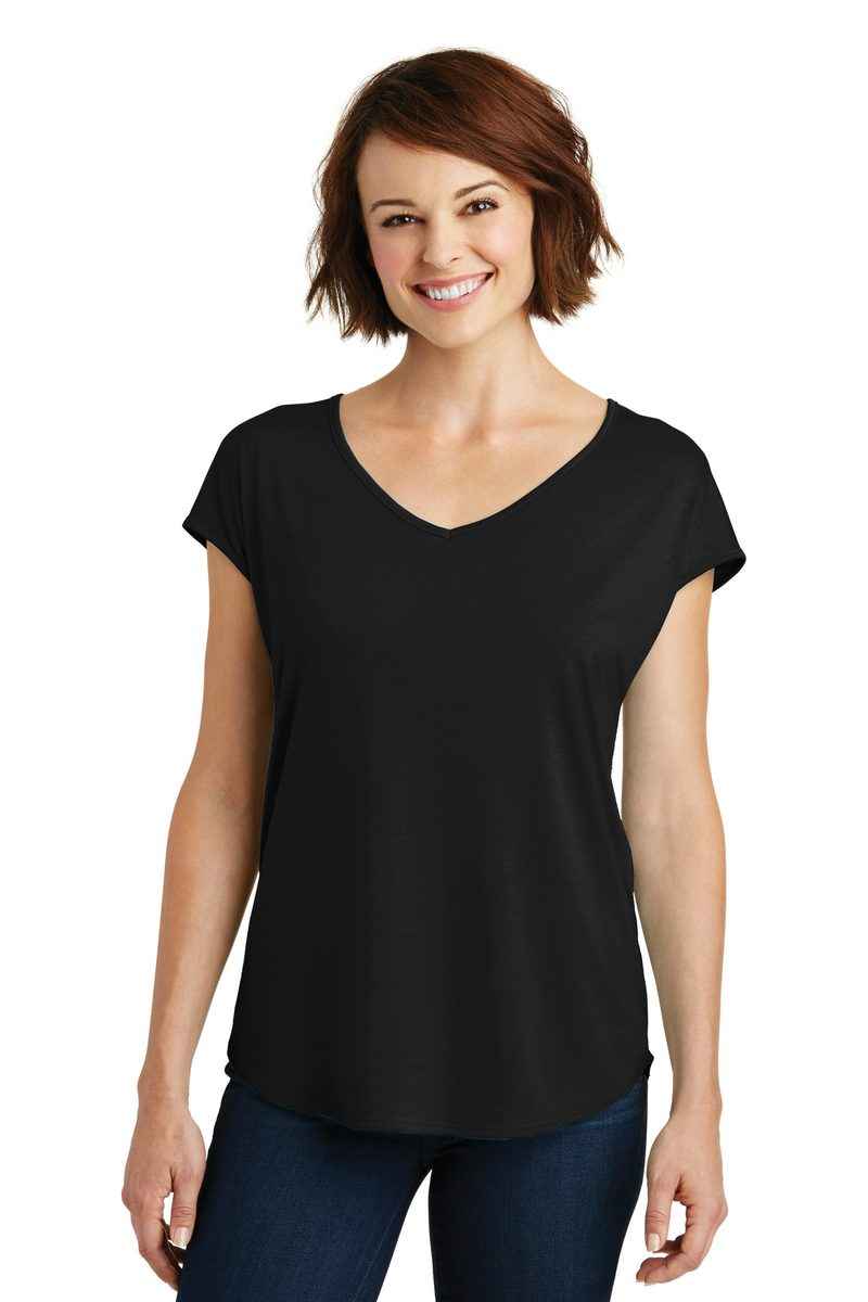 District DM416 - Women's Drapey Cross-Back Tee
