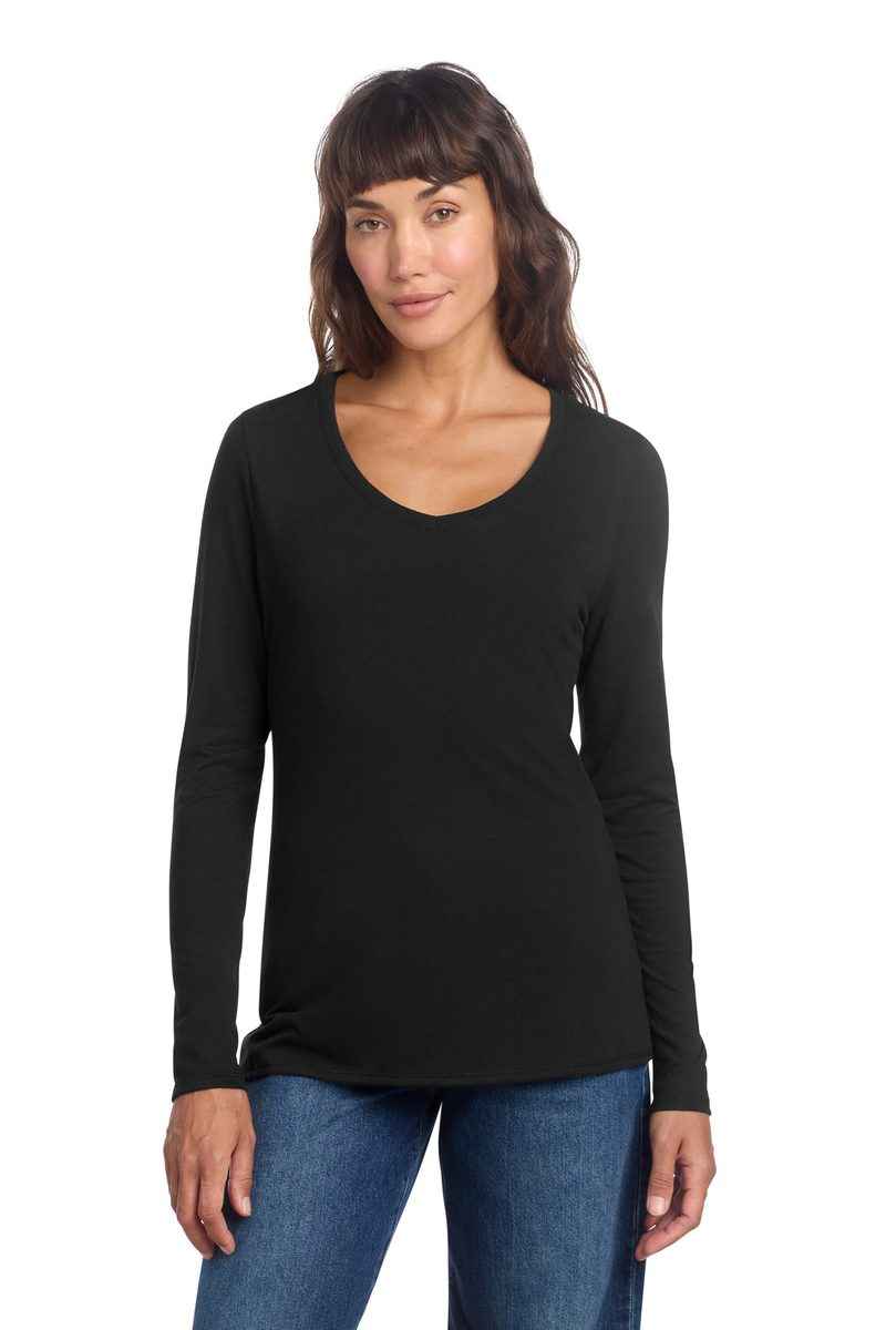District DT135 - Women's Perfect Tri Long Sleeve V-Neck Tee