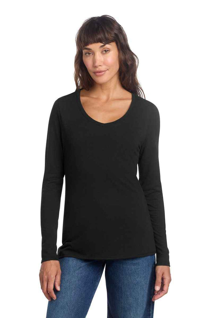 District DT135 - Women's Perfect Tri Long Sleeve V-Neck Tee
