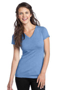 District DT242V - Juniors Tri-Blend V-Neck Tee