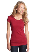District DT270 - Juniors Textured Girly Crew Tee