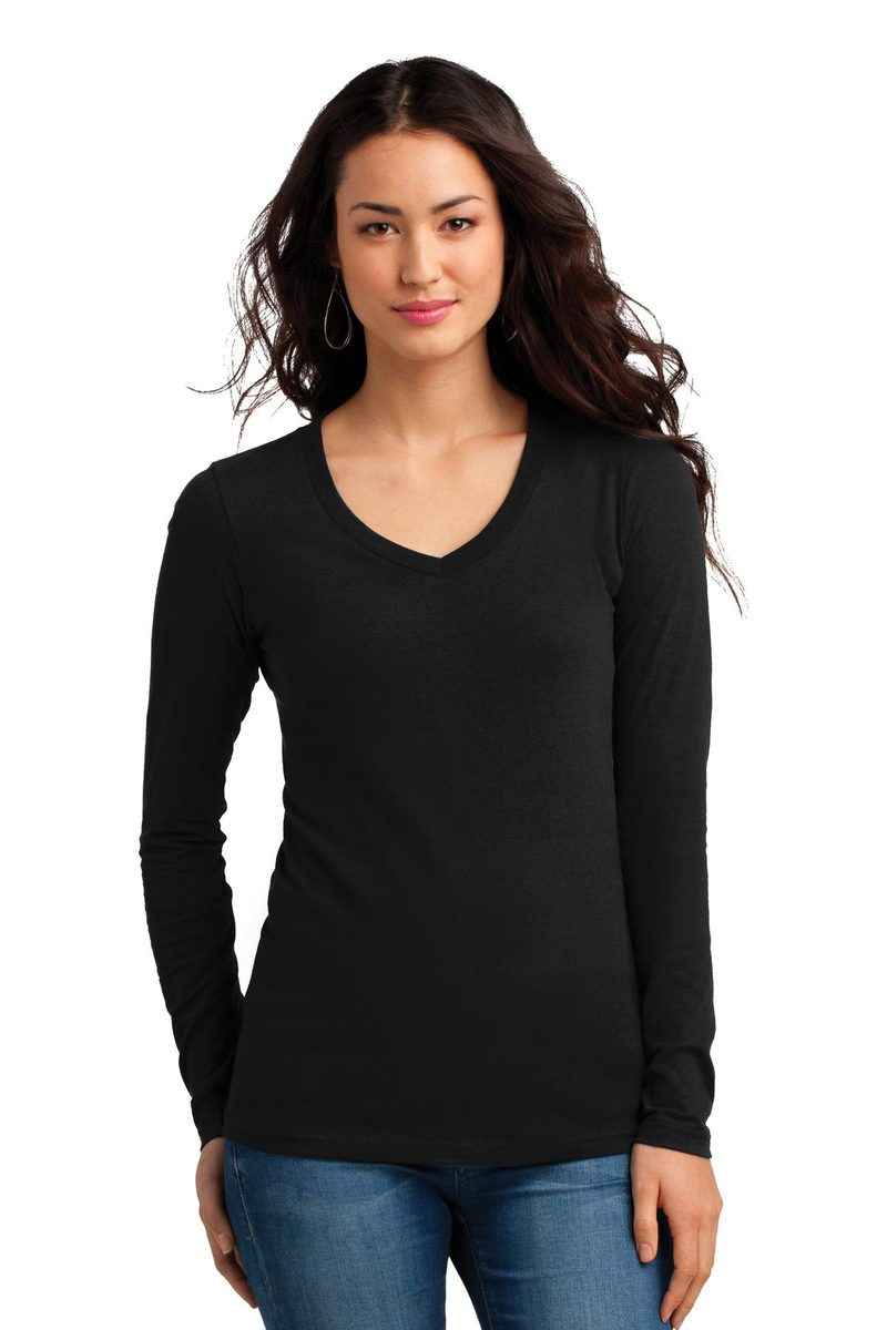 District DT5201 - Juniors The Concert Tee Long Sleeve V-Neck