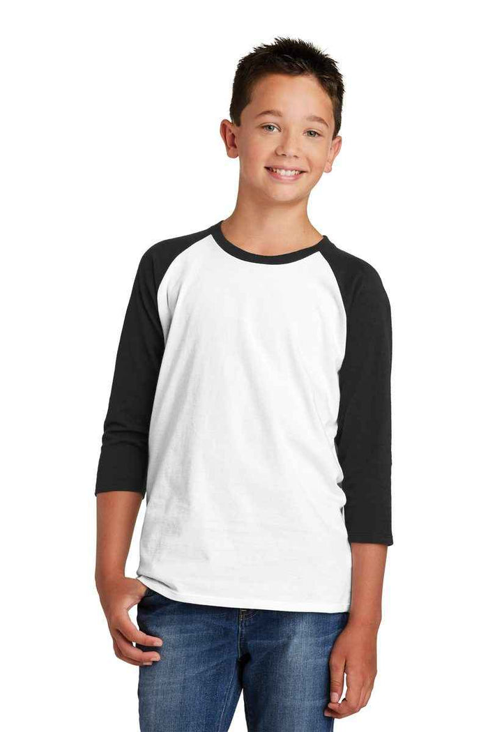 District DT6210Y - Youth Very Important Tee 3/4-Sleeve
