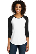 District DT6211 - Women's Fitted Very Important Tee 3/4-Sleeve Raglan
