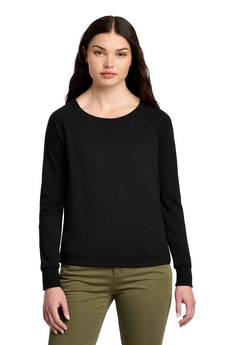 District DT672 - Women's Featherweight French Terry Long Sleeve Crewneck