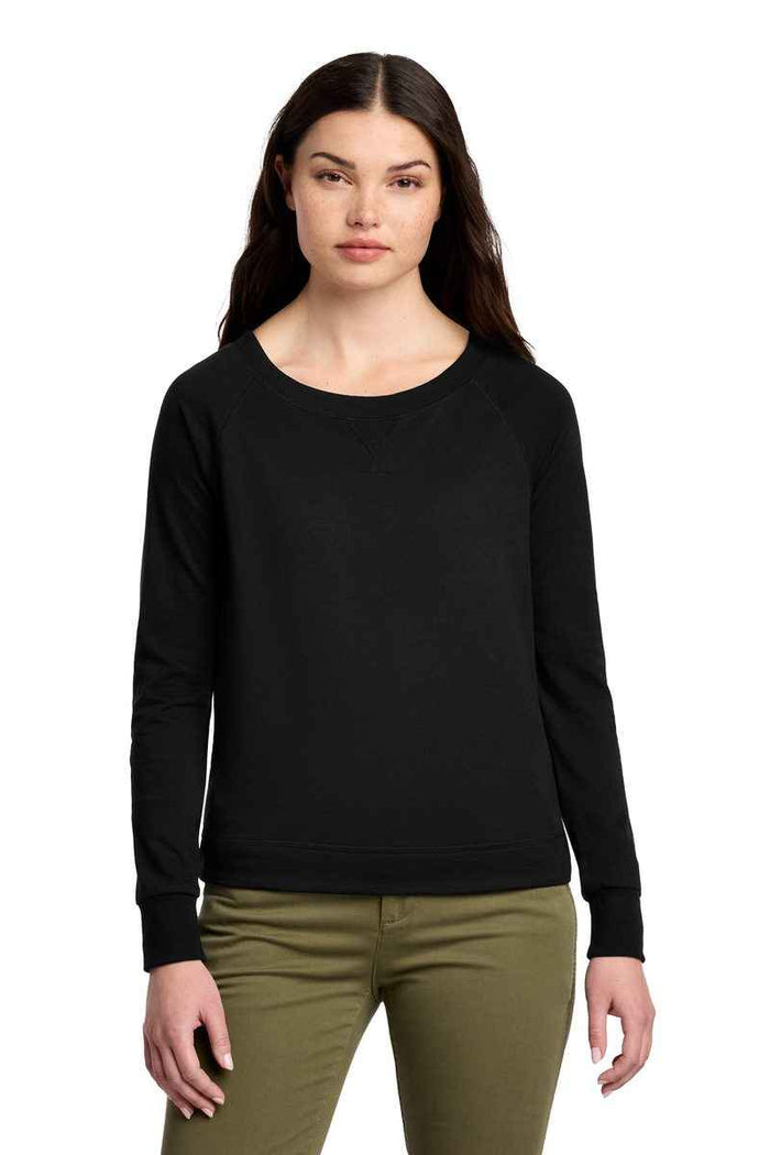 District DT672 - Women's Featherweight French Terry Long Sleeve Crewneck