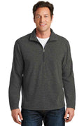 Port Authority F234 - Heather Microfleece 1/2-Zip Pullover
