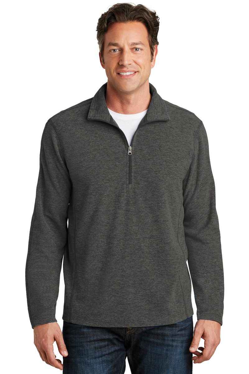 Port Authority F234 - Heather Microfleece 1/2-Zip Pullover