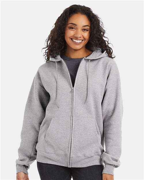Hanes F280 - Unisex Ultimate Cotton® Full-Zip Hooded Sweatshirt