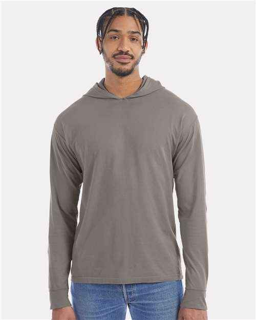 ComfortWash by Hanes GDH280 - Unisex Garment-Dyed Jersey Hooded Long Sleeve T-Shirt