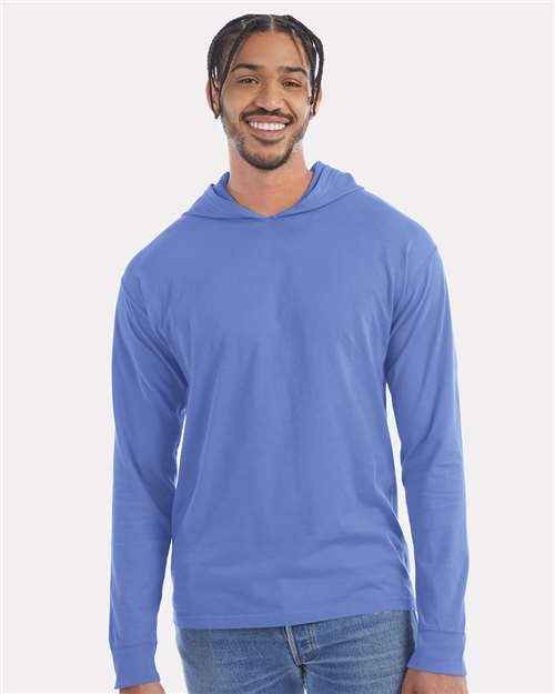 ComfortWash by Hanes GDH280 - Unisex Garment-Dyed Jersey Hooded Long Sleeve T-Shirt