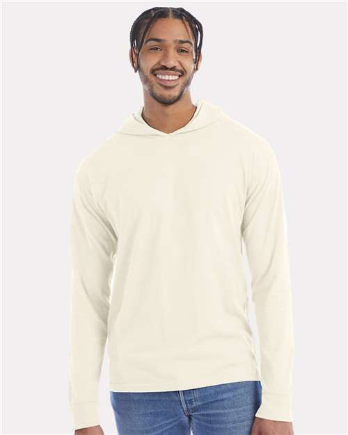 ComfortWash by Hanes GDH280 - Unisex Garment-Dyed Jersey Hooded Long Sleeve T-Shirt ComfortWash by Hanes