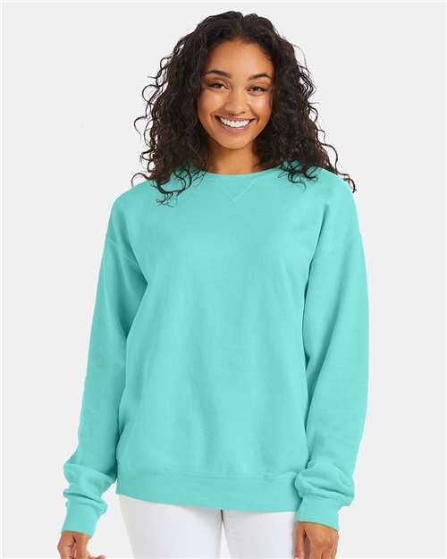 ComfortWash by Hanes GDH400 - Unisex Garment-Dyed Crewneck Sweatshirt ComfortWash by Hanes