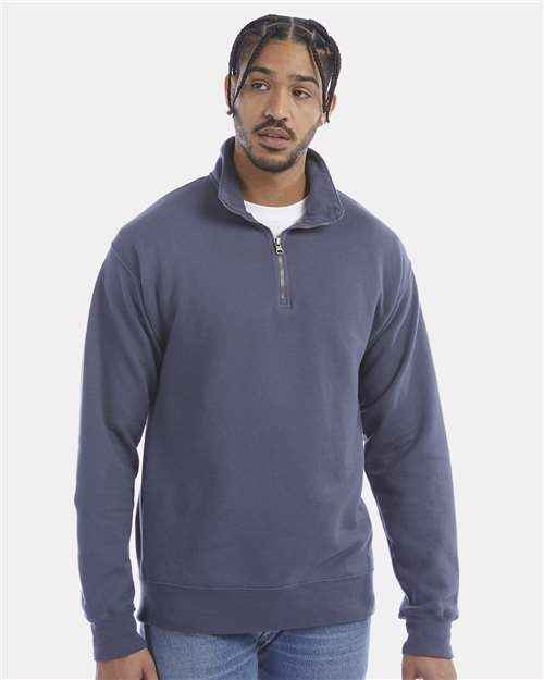 ComfortWash by Hanes GDH425 - Unisex Garment-Dyed Quarter-Zip Sweatshirt