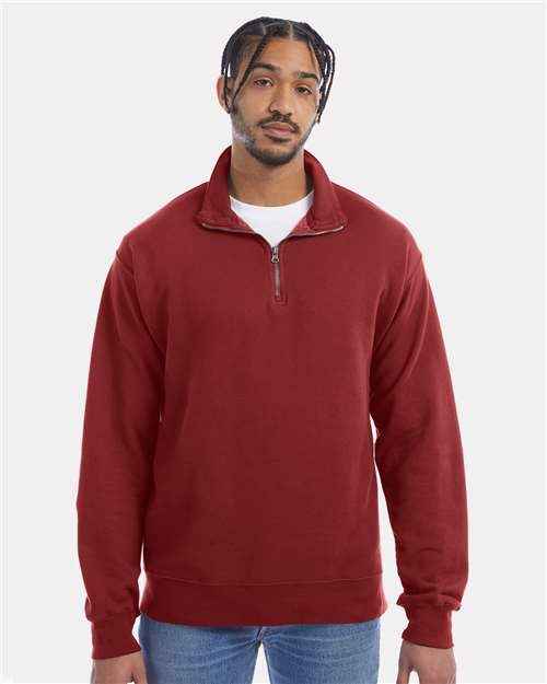 ComfortWash by Hanes GDH425 - Unisex Garment-Dyed Quarter-Zip Sweatshirt