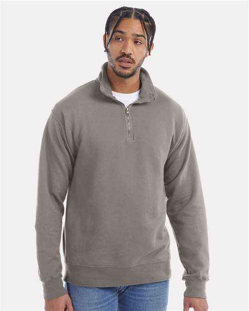 ComfortWash by Hanes GDH425 - Unisex Garment-Dyed Quarter-Zip Sweatshirt