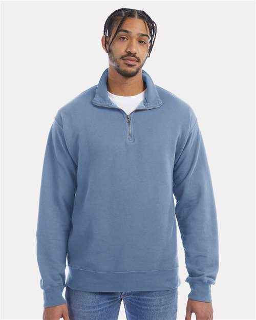 ComfortWash by Hanes GDH425 - Unisex Garment-Dyed Quarter-Zip Sweatshirt