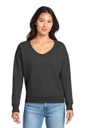 Port & Co LPC098V - Women's Beach Wash Garment-Dyed V-Neck Sweatshirt