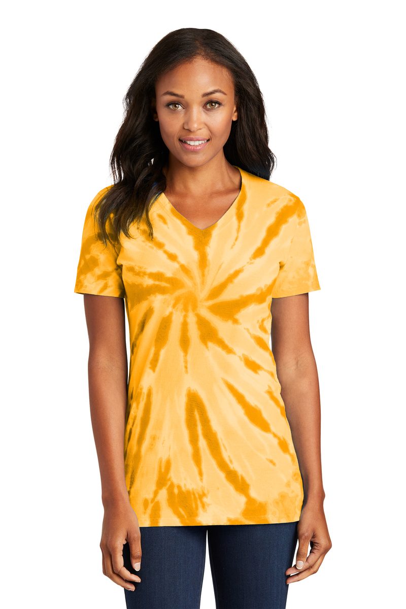 Port & Co LPC147V - Women's Tie-Dye V-Neck Tee Port & Company