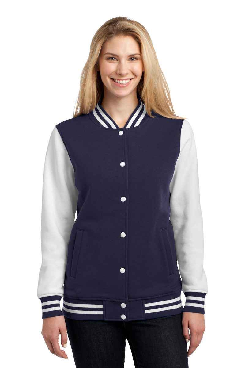 Sport-Tek LST270 - Ladies Fleece Letterman Jacket