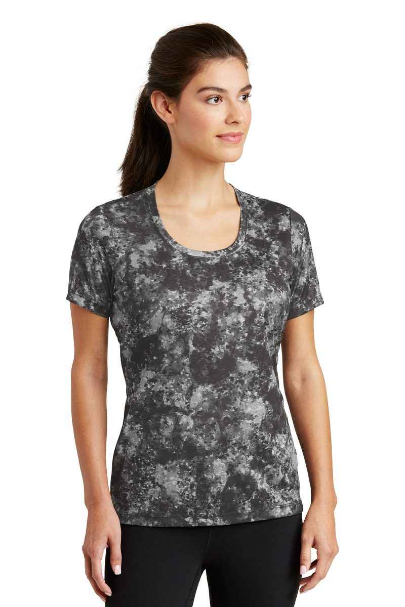 Sport-Tek LST330 - Ladies Mineral Freeze Scoop Neck Tee