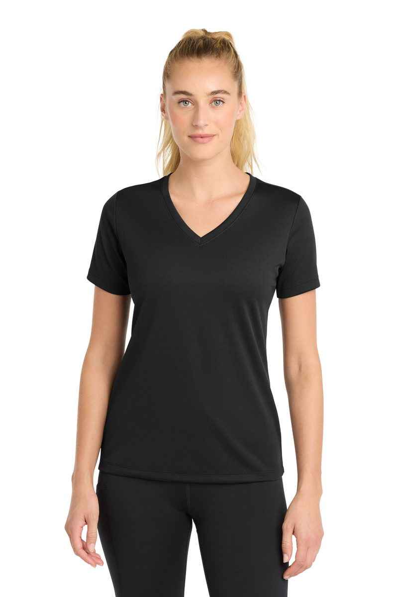 Sport-Tek LST340 - Women's PosiCharge RacerMesh V-Neck Tee
