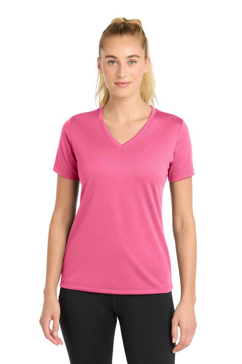 Sport-Tek LST340 - Women's PosiCharge RacerMesh V-Neck Tee