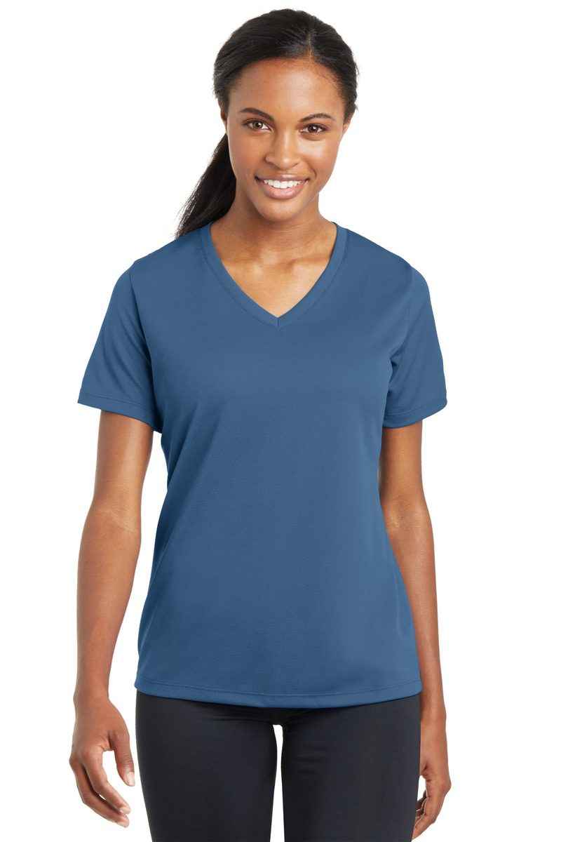 Sport-Tek LST340 - Women's PosiCharge RacerMesh V-Neck Tee
