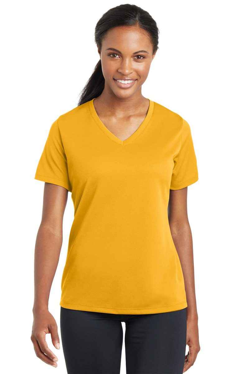 Sport-Tek LST340 - Women's PosiCharge RacerMesh V-Neck Tee