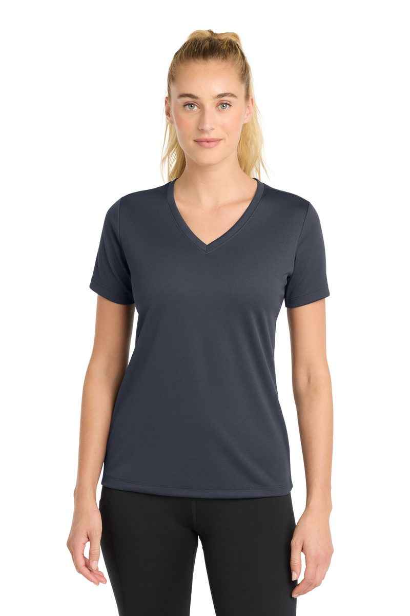 Sport-Tek LST340 - Women's PosiCharge RacerMesh V-Neck Tee