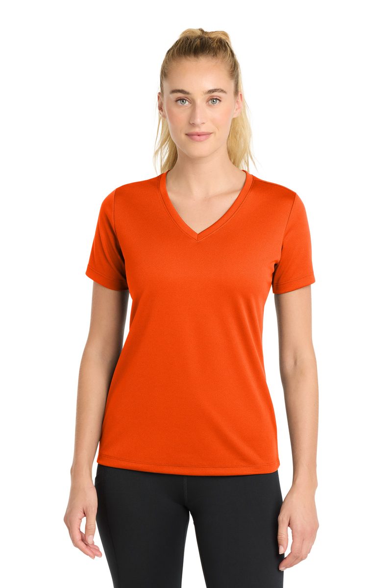 Sport-Tek LST340 - Women's PosiCharge RacerMesh V-Neck Tee Sport-Tek