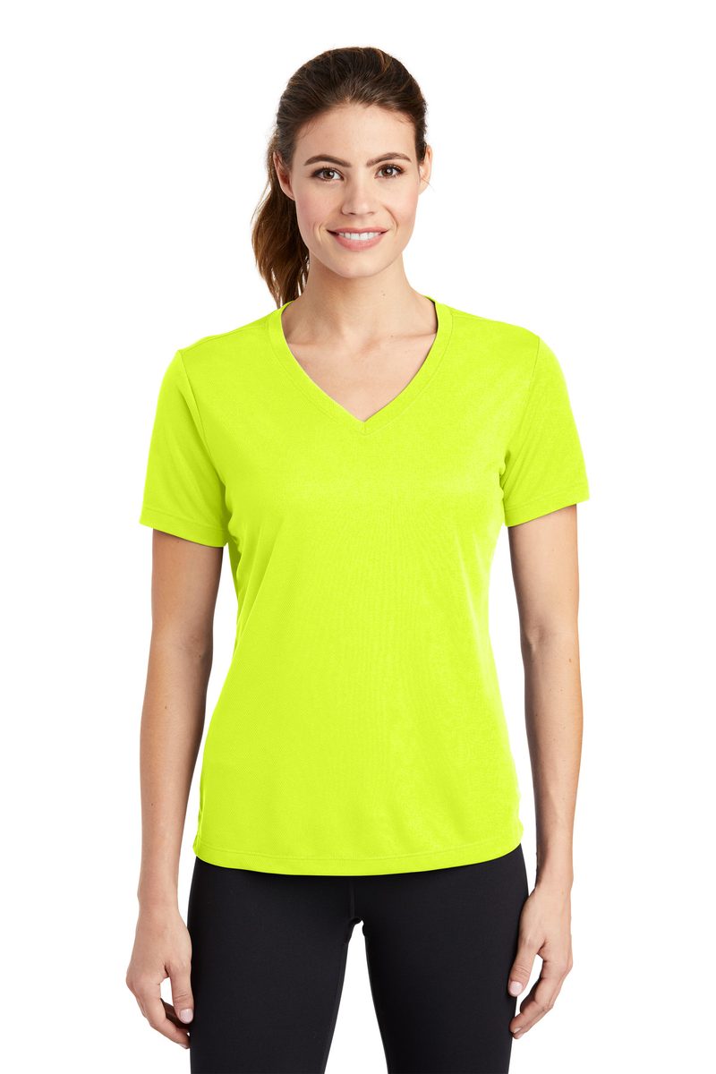 Sport-Tek LST340 - Women's PosiCharge RacerMesh V-Neck Tee Sport-Tek