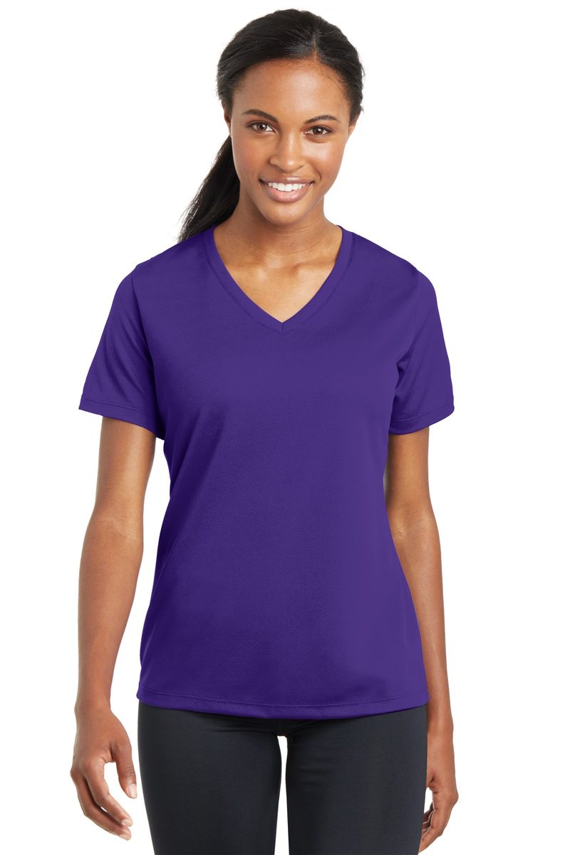 Sport-Tek LST340 - Women's PosiCharge RacerMesh V-Neck Tee Sport-Tek