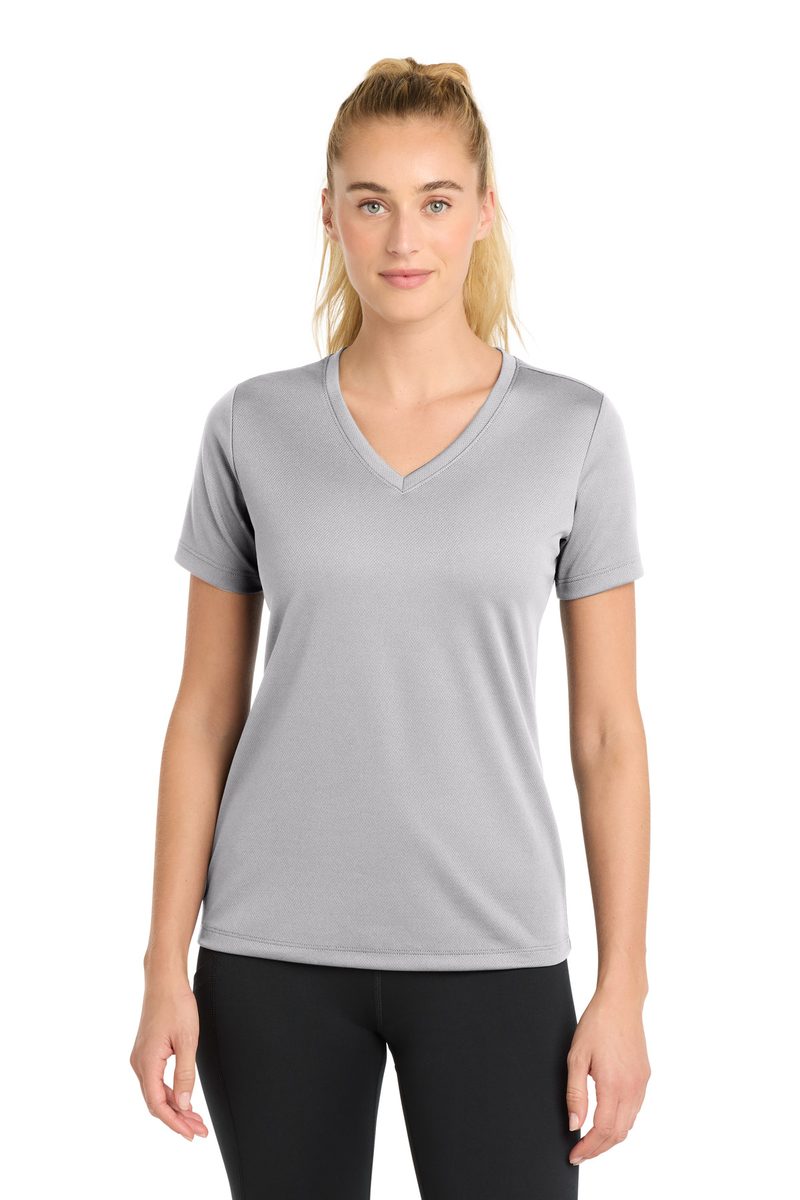 Sport-Tek LST340 - Women's PosiCharge RacerMesh V-Neck Tee Sport-Tek