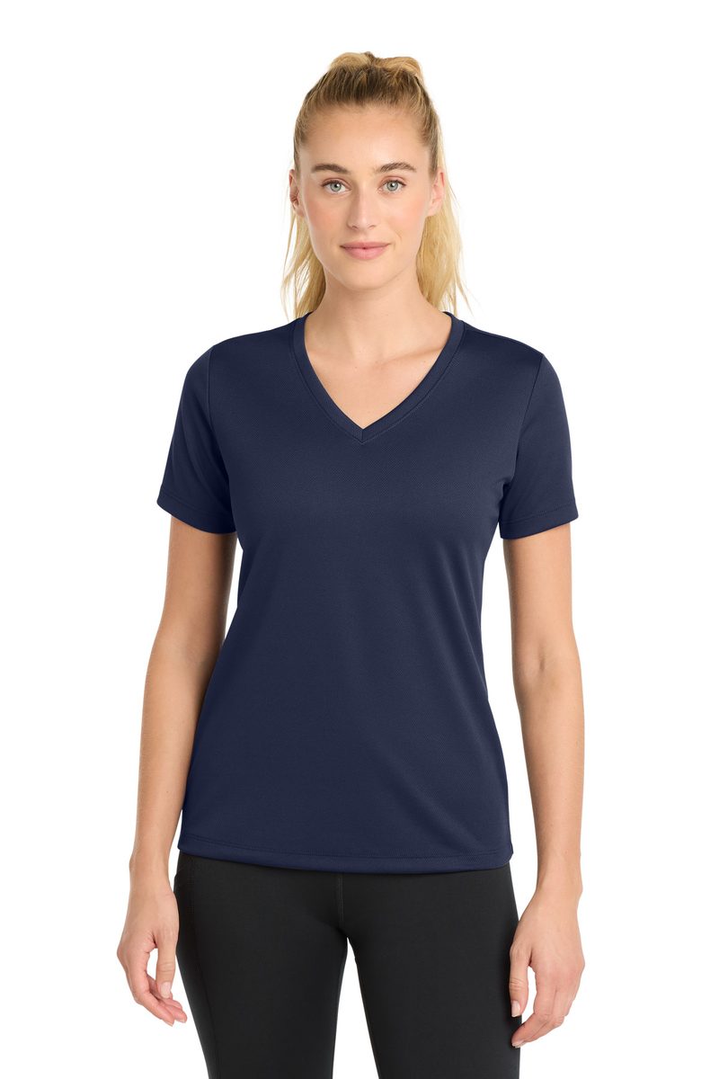 Sport-Tek LST340 - Women's PosiCharge RacerMesh V-Neck Tee Sport-Tek