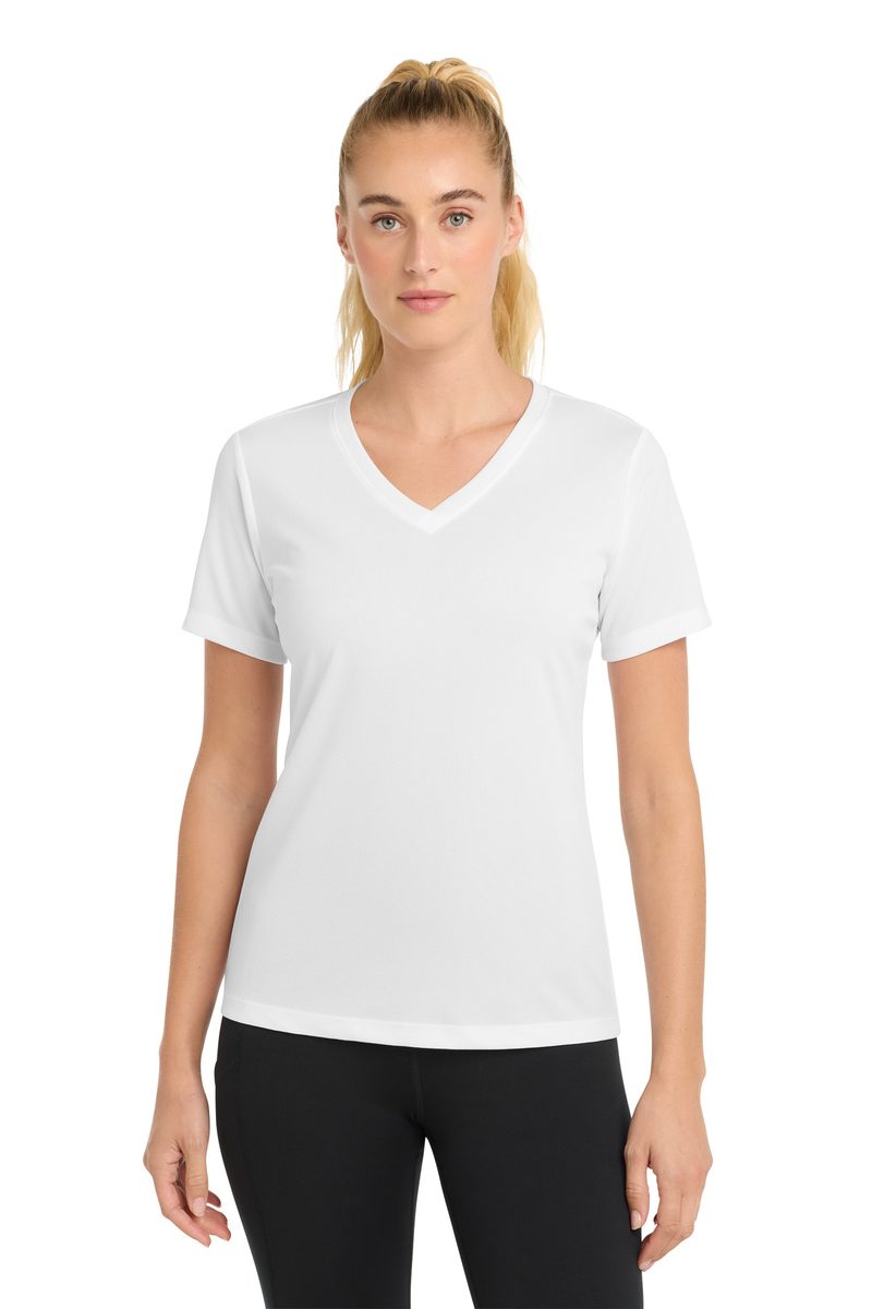Sport-Tek LST340 - Women's PosiCharge RacerMesh V-Neck Tee Sport-Tek