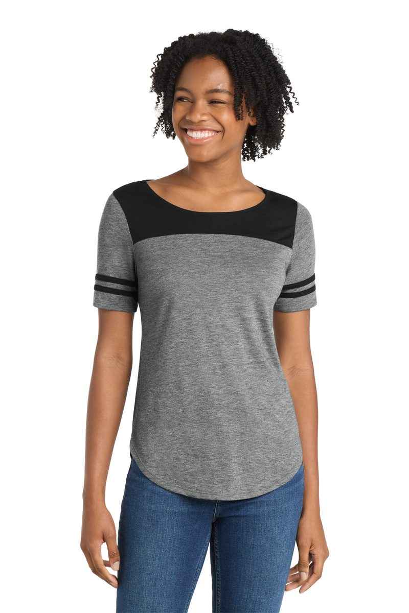 Sport-Tek LST403 - Women's PosiCharge Tri-Blend Wicking Fan Tee