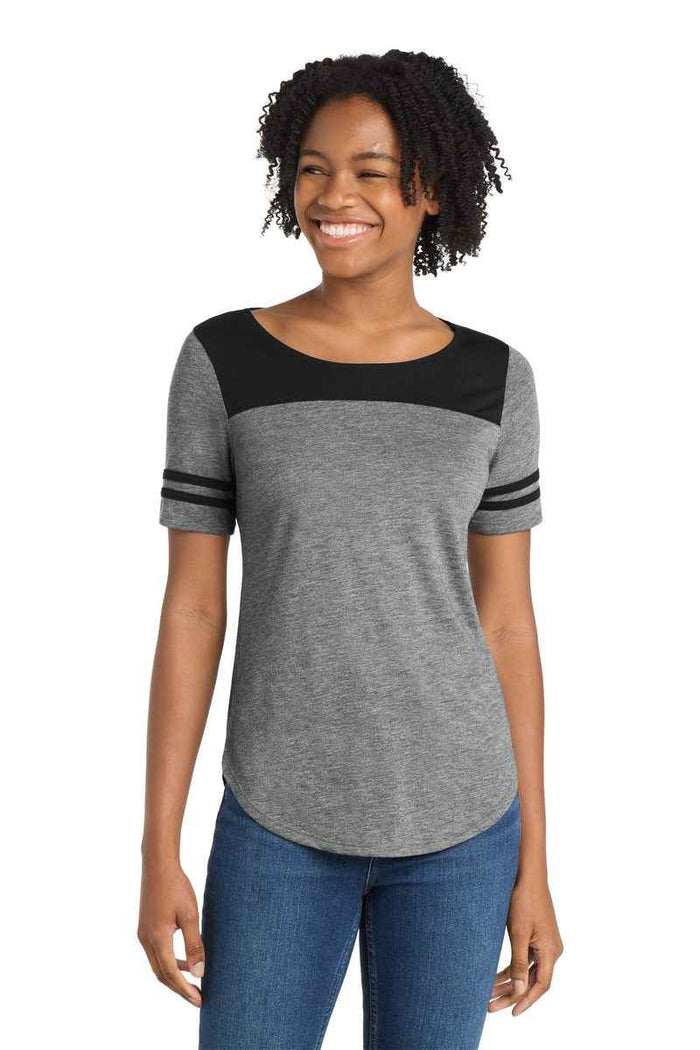 Sport-Tek LST403 - Women's PosiCharge Tri-Blend Wicking Fan Tee
