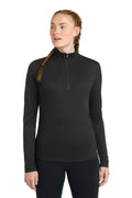 Sport-Tek LST407 - Women's PosiCharge Tri-Blend Wicking 1/4-Zip Pullover
