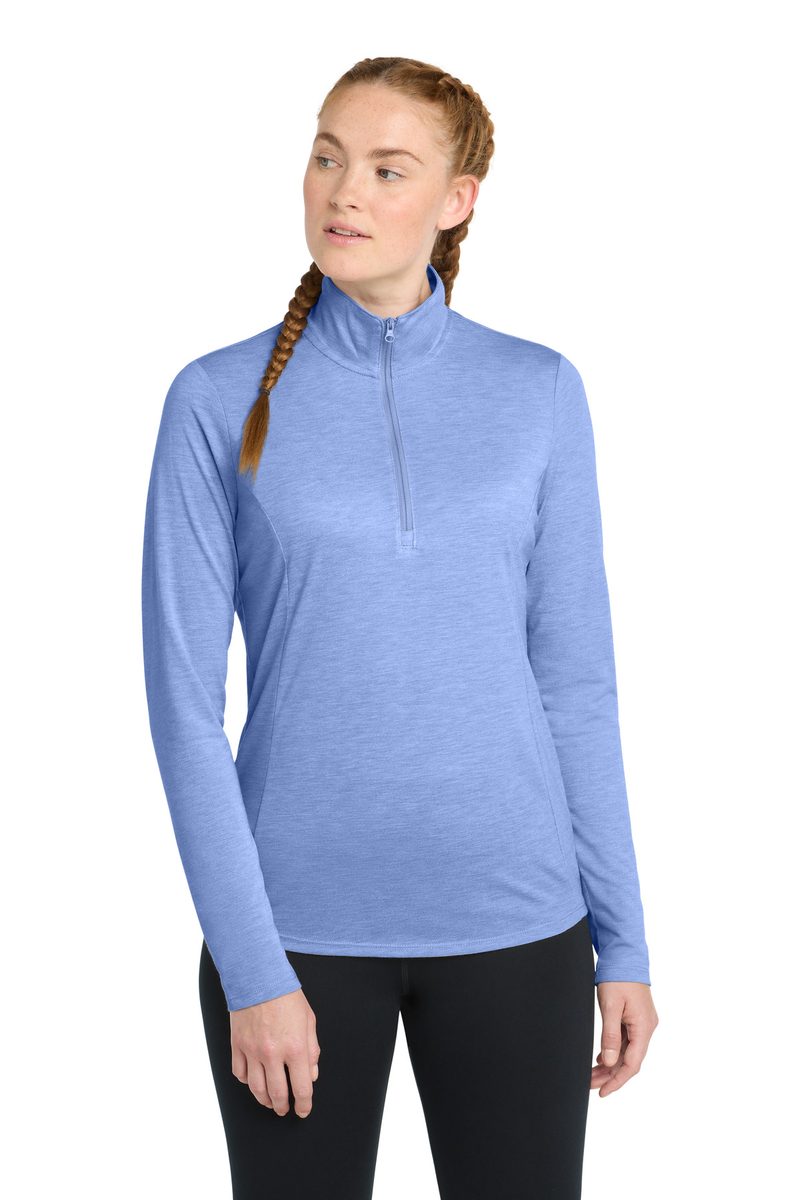 Sport-Tek LST407 - Women's PosiCharge Tri-Blend Wicking 1/4-Zip Pullover Sport-Tek
