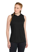 Sport-Tek LST410 - Women's PosiCharge Tri-Blend Wicking Draft Hoodie Tank