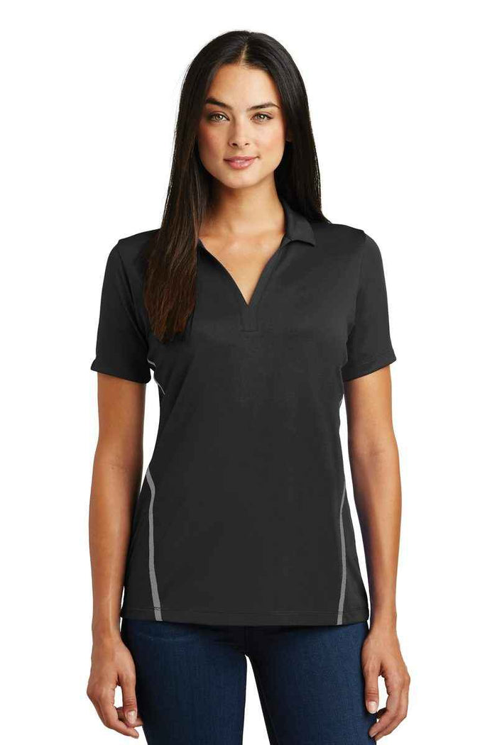Sport-Tek LST620 - Ladies Contrast PosiCharge Tough Polo