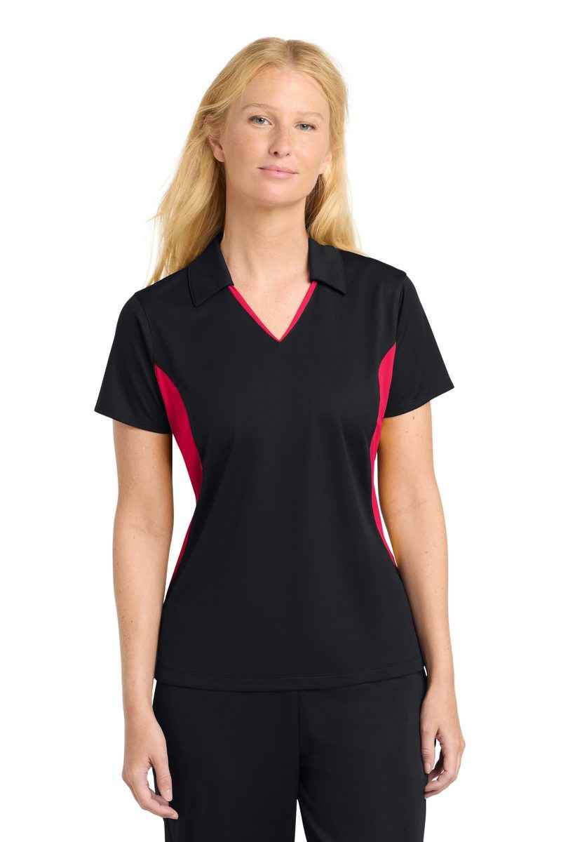 Sport-Tek LST655 - Women's Side Blocked Micropique Sport-Wick Polo