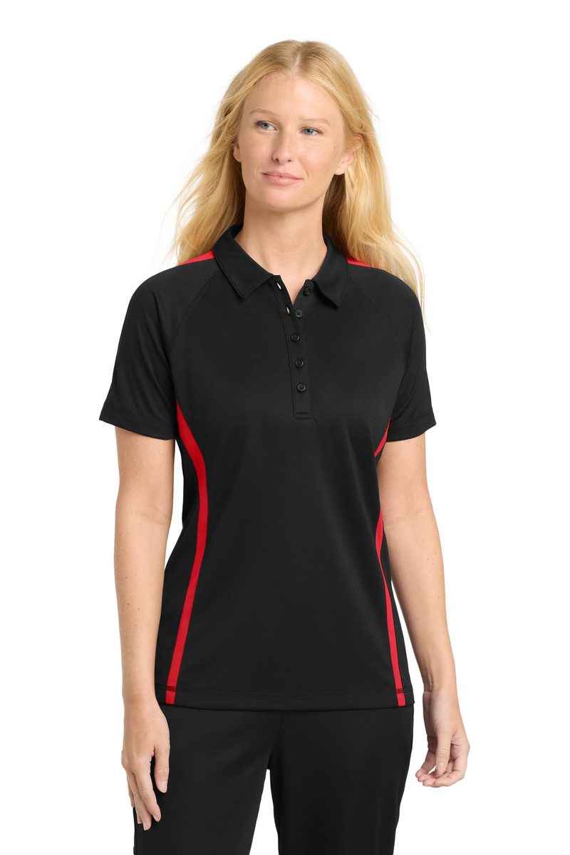 Sport-Tek LST685 - Women's PosiCharge Micro-Mesh Colorblock Polo