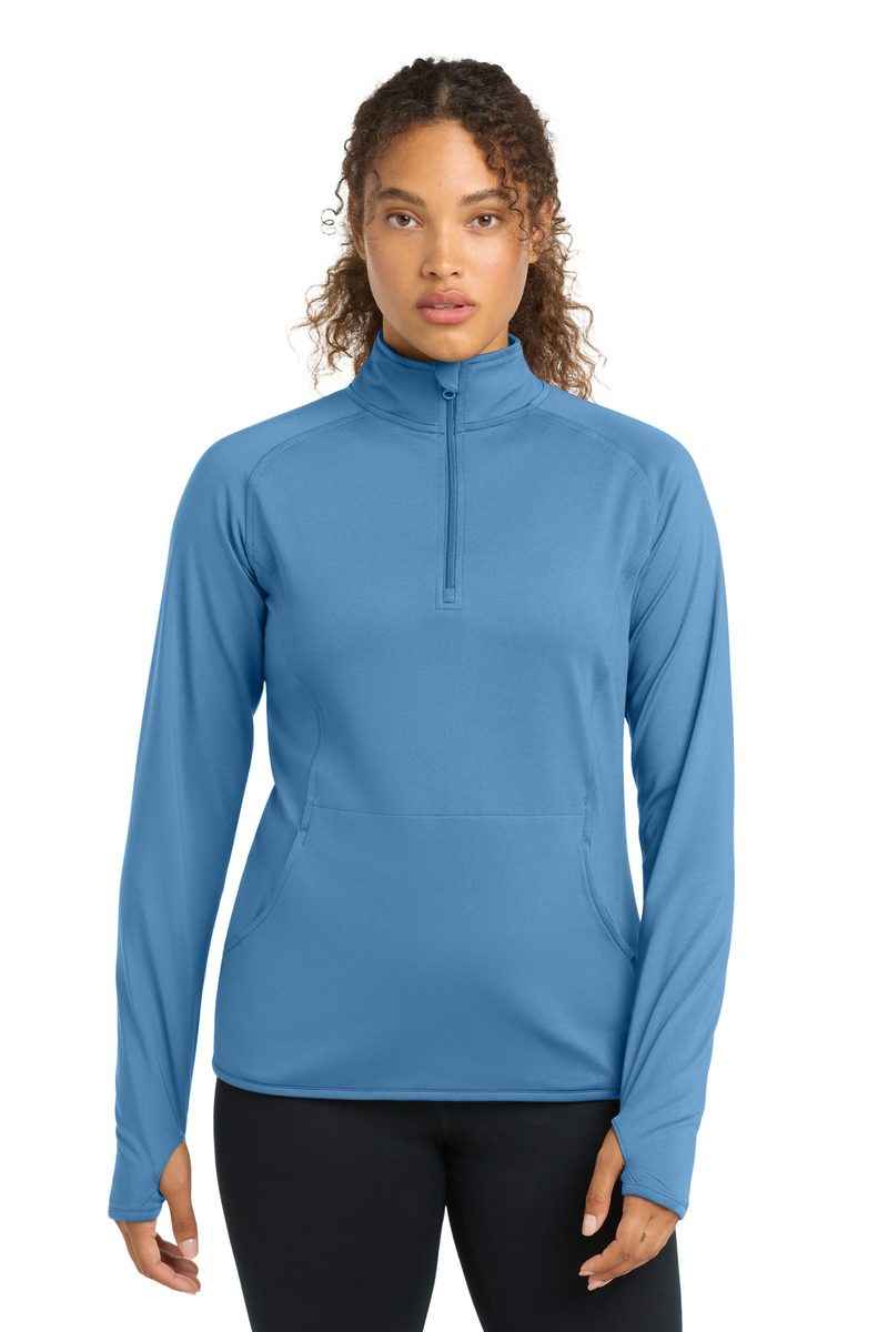Sport-Tek LST850 - Women's Sport-Wick Stretch 1/4-Zip Pullover