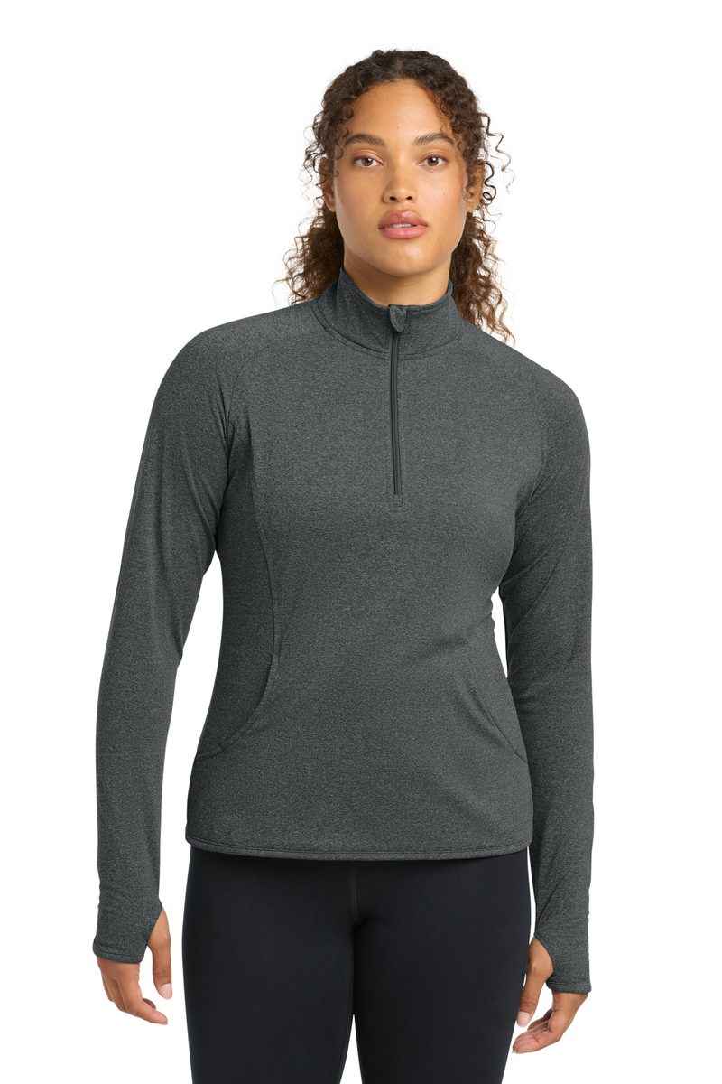 Sport-Tek LST850 - Women's Sport-Wick Stretch 1/4-Zip Pullover