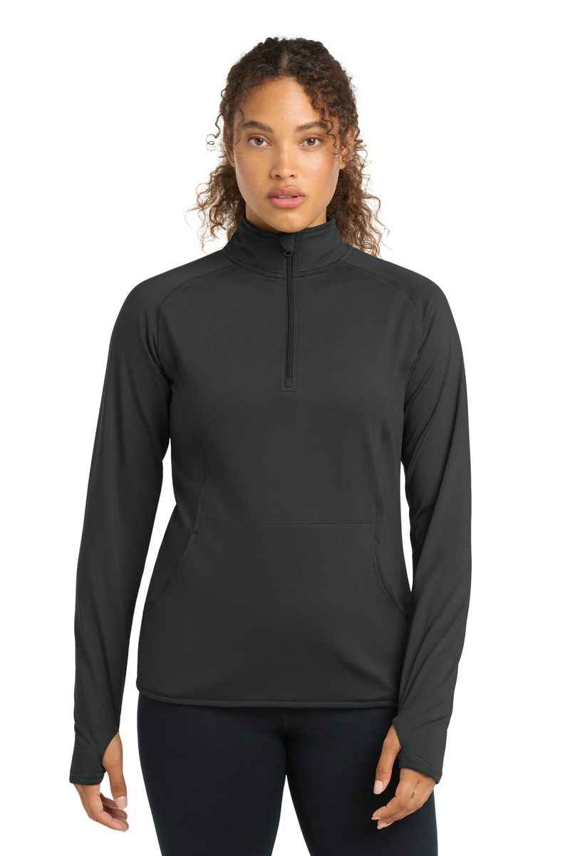Sport-Tek LST850 - Women's Sport-Wick Stretch 1/4-Zip Pullover