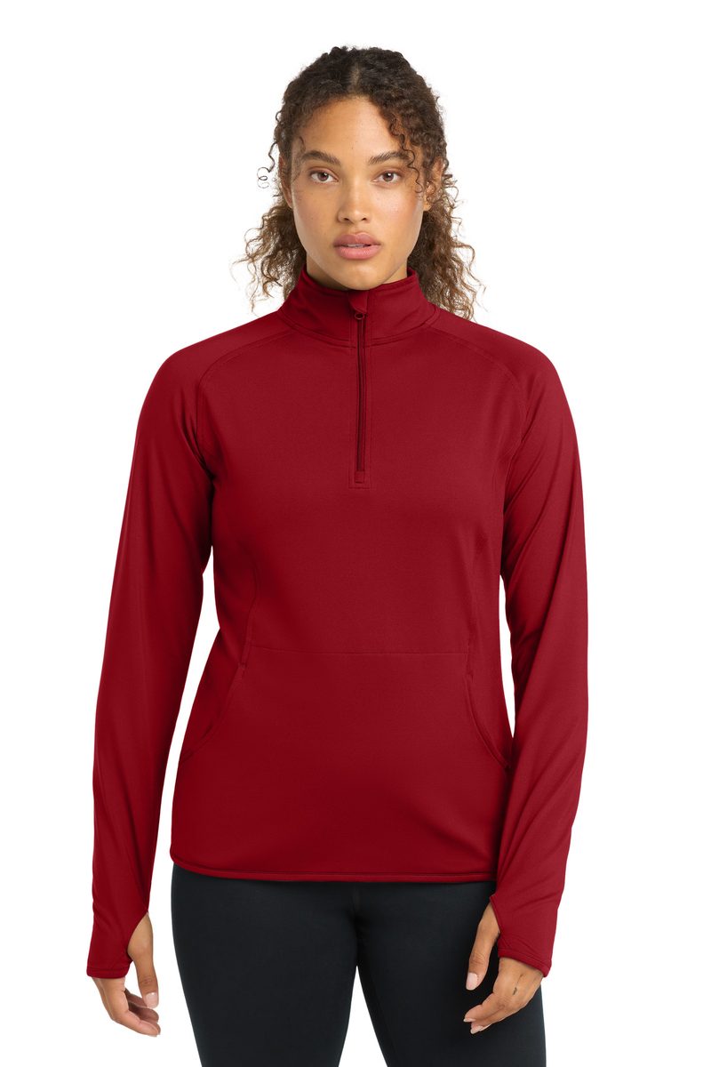 Sport-Tek LST850 - Women's Sport-Wick Stretch 1/4-Zip Pullover Sport-Tek