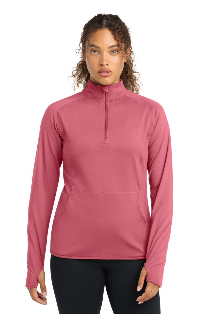 Sport-Tek LST850 - Women's Sport-Wick Stretch 1/4-Zip Pullover Sport-Tek