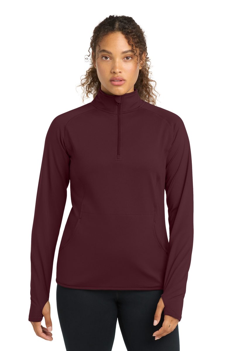 Sport-Tek LST850 - Women's Sport-Wick Stretch 1/4-Zip Pullover Sport-Tek